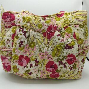 Vera Bradley Make Me Blush On the Go Tote Large Pink Floral Retired